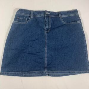 Mini blue denim skirt st john bay